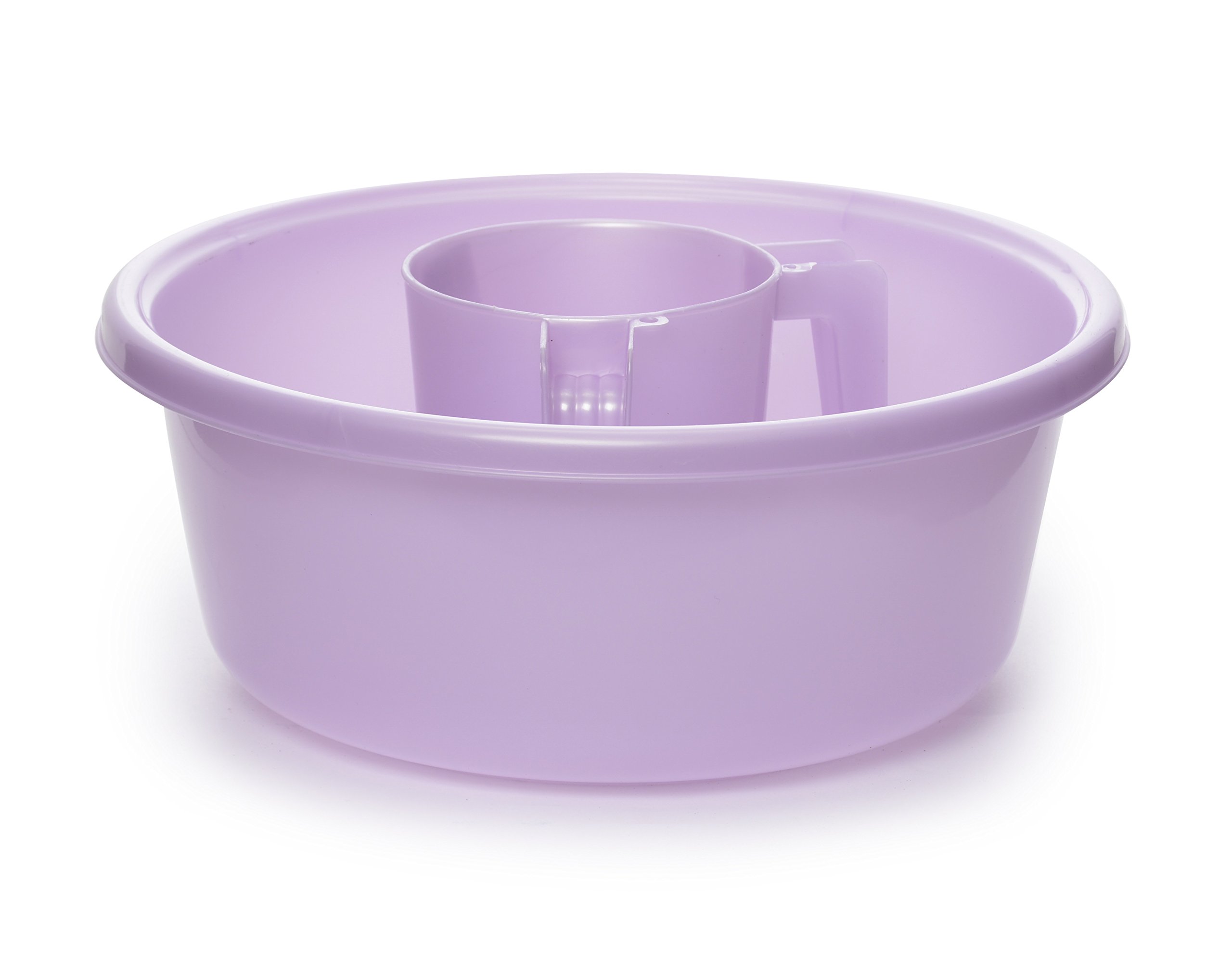 YBM Square Wash Cup & Round Basin Set - Purple for Jewish Rituals