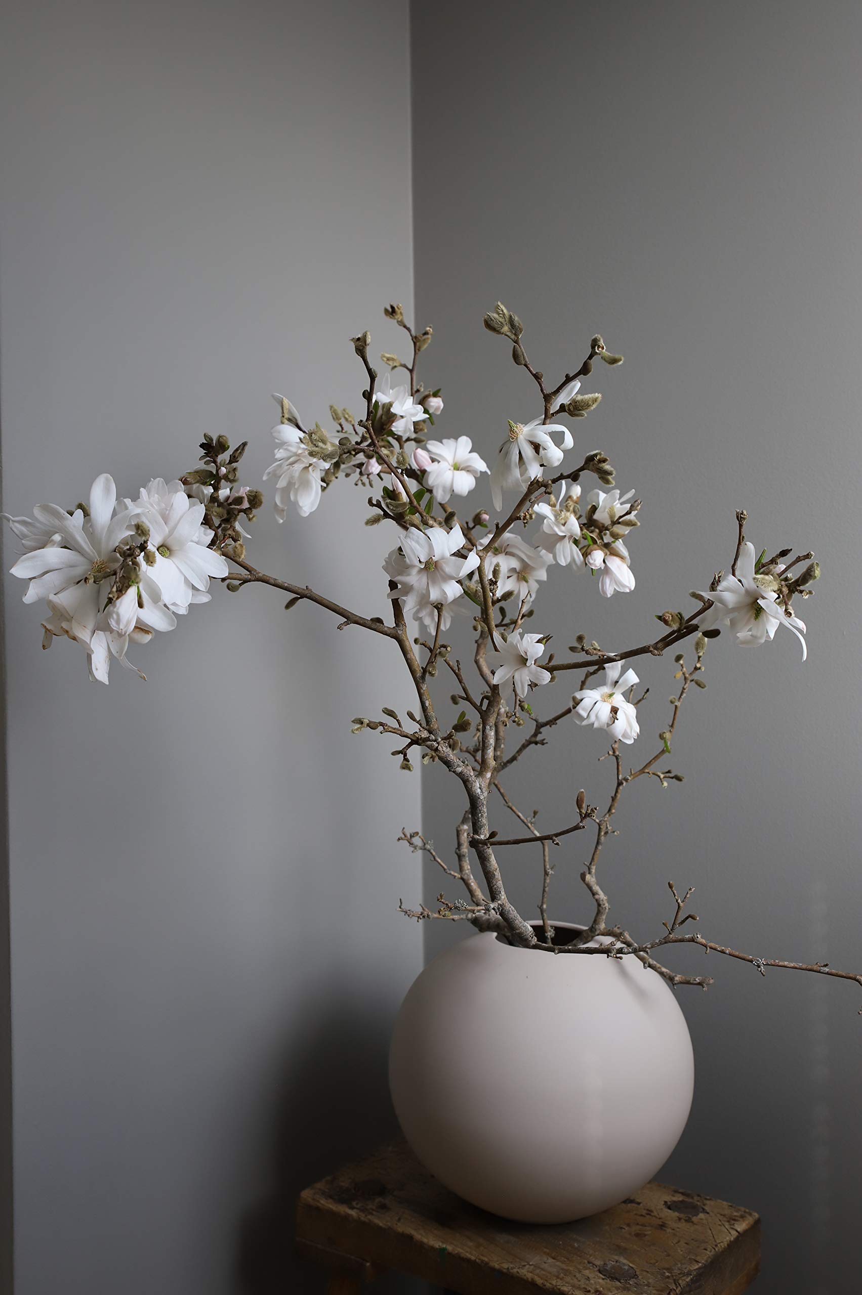 30 cm Ceramic Ball Vase Sand - Elegant Decorative Vase for Home, Office & Wedding Decor - Perfect for Centerpieces, Floral Arrangements & Gift Giving