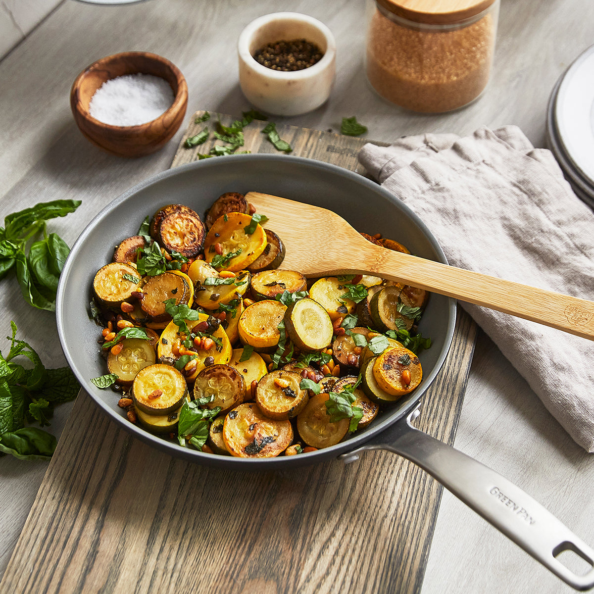 Chatham Ceramic Nonstick 12-Inch Frying Pan - PFOA-Free, Healthy Cooking Skillet for Eggs, Pancakes & Stir Fry | Perfect for Gas, Electric & Induction Stovetops