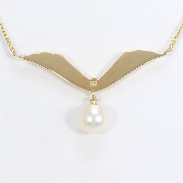 18K Yellow Gold Pearl Necklace for Women - Elegant Luxury Jewelry Gift for Birthday, Anniversary & Wedding | Perfect for Formal Events & Special Occasions
