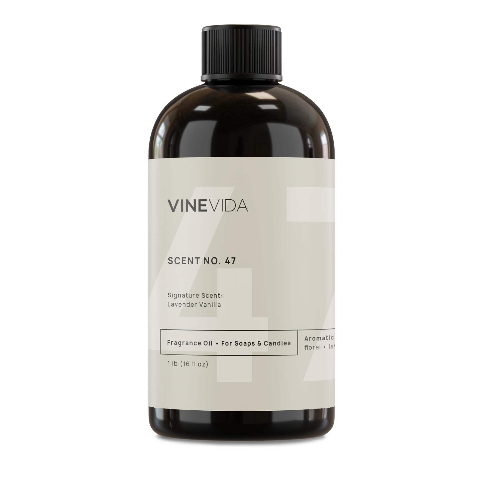 NO. 47 Lavender Vanilla Fragrance Oil for Soap Making & Candle Making - Relaxing Aromatherapy for Home Spa & Bedroom