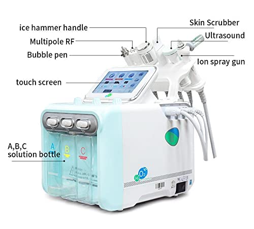 BELLA FACCIA 7-in-1 Hydrafacial Machine - Professional Hydrodermabrasion & Microdermabrasion Device for Deep Pore Cleansing & Skin Rejuvenation | Perfect for Spa, Salon & At-Home Skincare Treatments