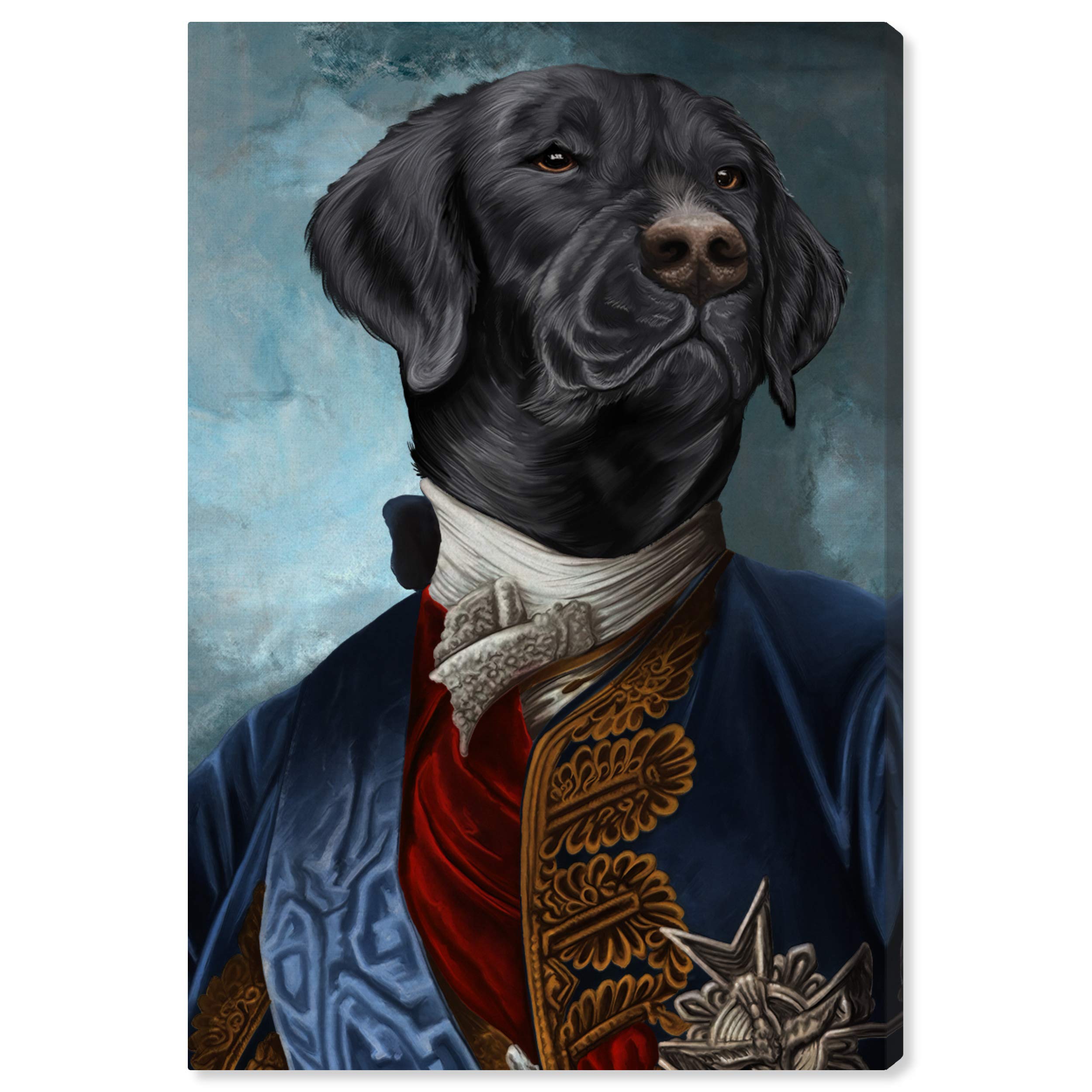 Gentleman Lab Wall Art Canvas Print - 16x24 Inches Blue & Black Animal Artwork by Oliver Gal Artist Co. - Perfect for Living Room, Bedroom & Office Décor