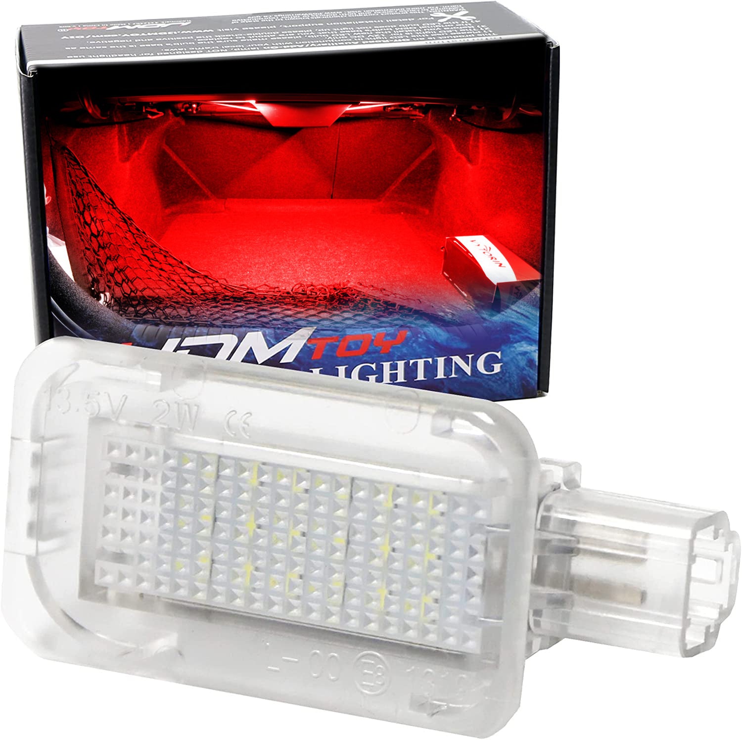 18 SMD Super Bright Red LED Trunk Cargo Light for Honda Acura - Waterproof Interior Car Lighting for Night Visibility & Safety