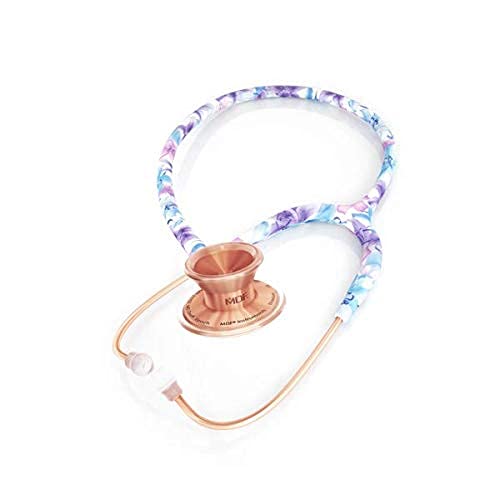 MDF Instruments Monet Rosegold MD One Epoch Lightweight Titanium Stethoscope for Adults - Premium Rose Gold Chestpiece & Headset (MDF777TMORG) - Ideal for Doctors, Nurses & Medical Professionals