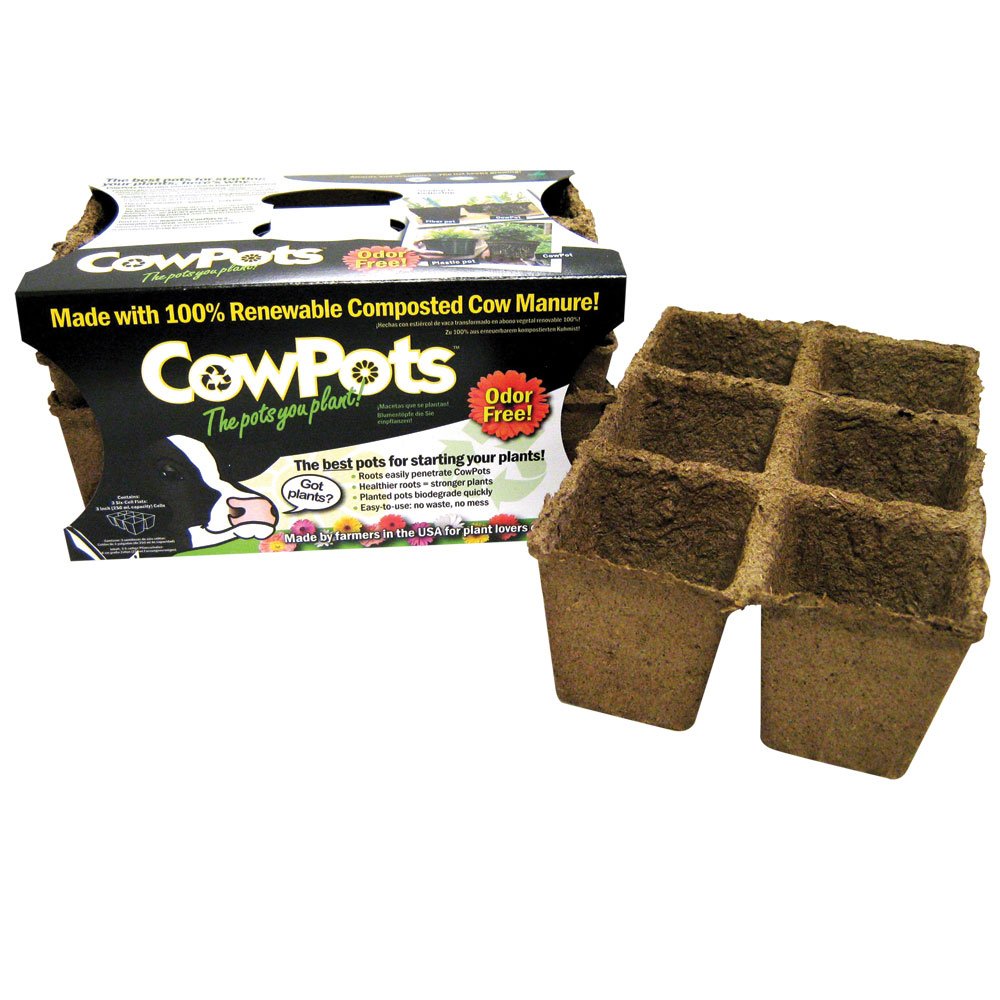 Eco-Friendly Biodegradable Planting Pots - 3 Flats with 6 Cells Each (3-Inch Pots) for Seed Starting & Garden Transplanting | Perfect for Indoor Herb Gardens & Outdoor Plant Nurseries