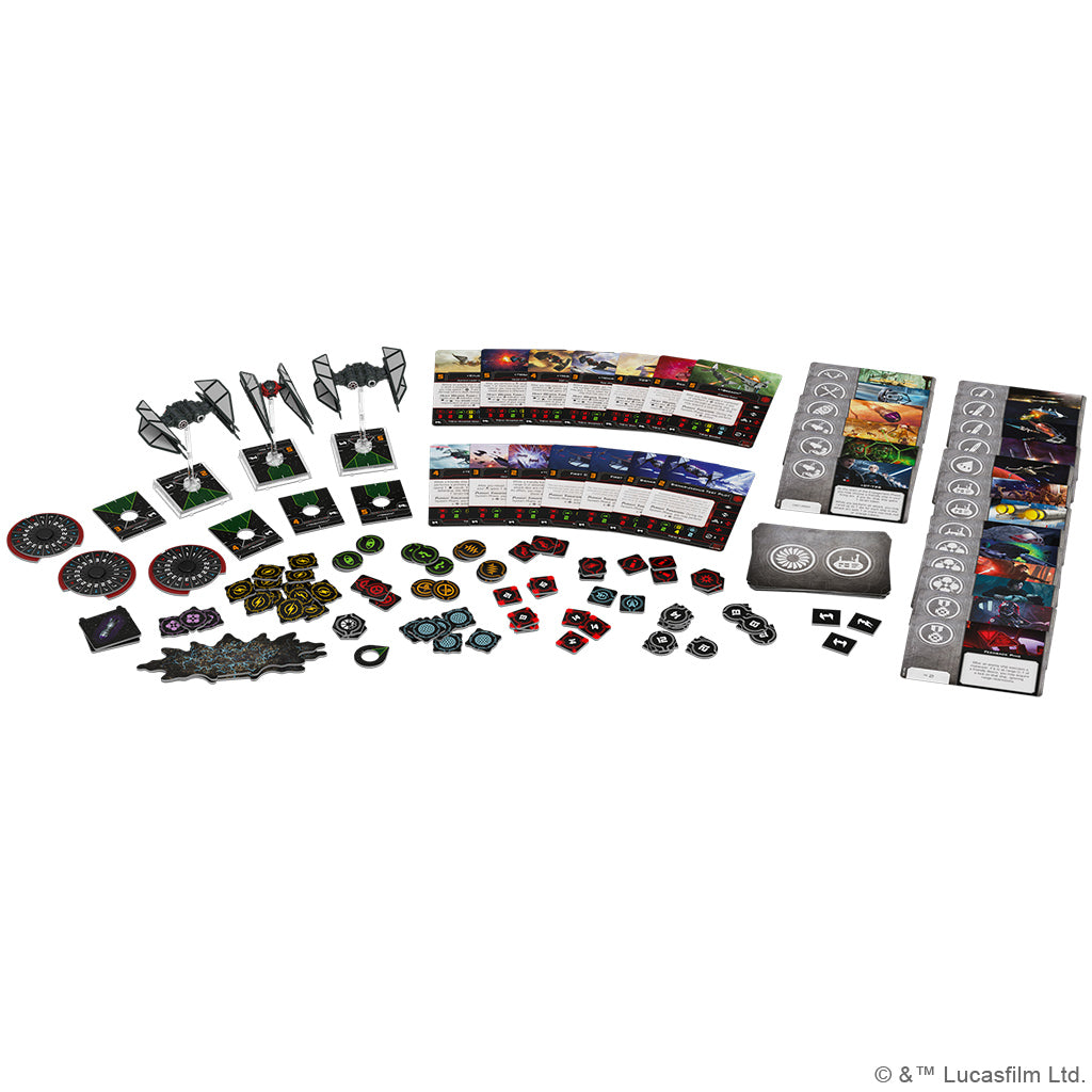 Star Wars X-Wing 2nd Edition: Fury of the First Order Squadron Pack Expansion - Tabletop Miniature Game for Strategic Space Battles and Collectible Starship Models