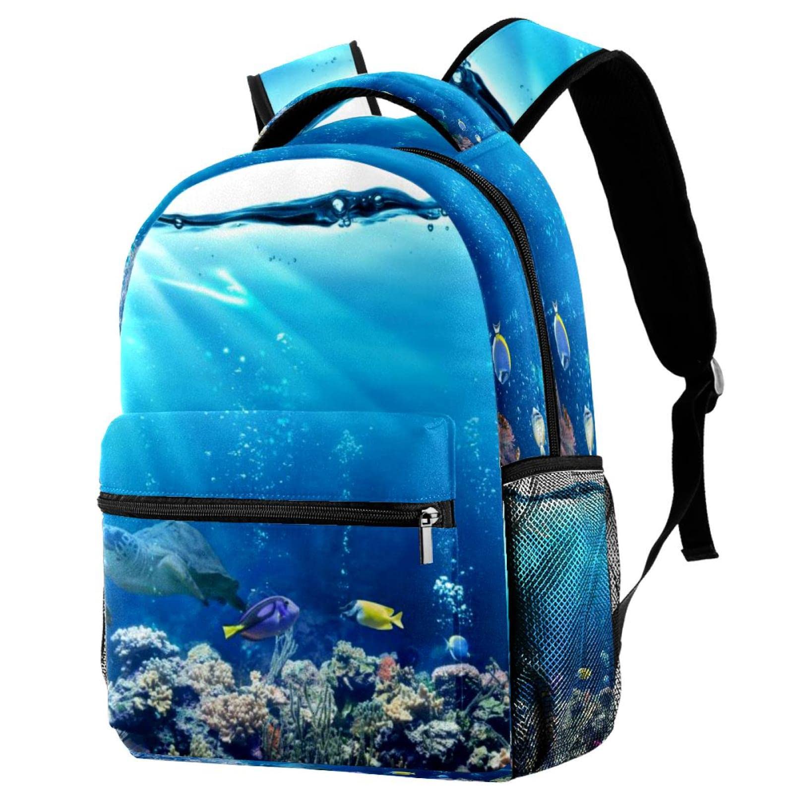 Ocean Themed Backpack for Students - Waterproof Travel Backpack, Lightweight School Tote Bag for College & Daily Use | Perfect for Beach Trips, Campus Life & Commuting