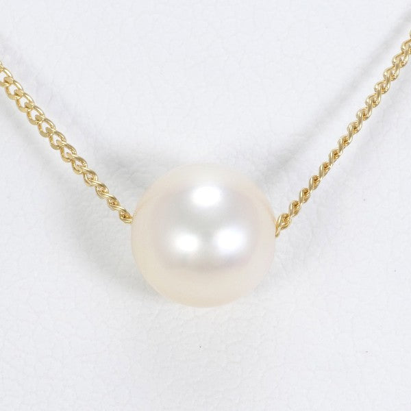 18K Yellow Gold Pearl Necklace for Women - Elegant Bridal Jewelry Gift for Wedding, Anniversary & Special Occasions