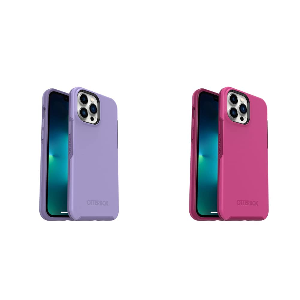 OTTERBOX Symmetry Series Case for iPhone 13 Pro Max & iPhone 12 Pro Max - Rest Purple & Renaissance Pink | Slim Protective Phone Cover with Drop Protection | Perfect for Everyday Use, Travel & Outdoor Activities