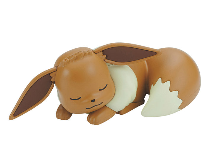 Bandai Quick Model #07 Pokemon Eevee (Sleeping Pose) Model Kit - Easy Snap-Together Collectible Figure for Pokemon Fans - Perfect for Display, Gifts & Anime Decor