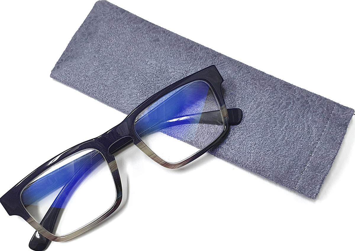 Multi-Focus Progressive Reading Glasses with Blue Light Blocking - 3 Powers in 1 (+1.00 to +3.50) for Women & Men - Perfect for Computer Work, Reading & Digital Eye Strain Relief