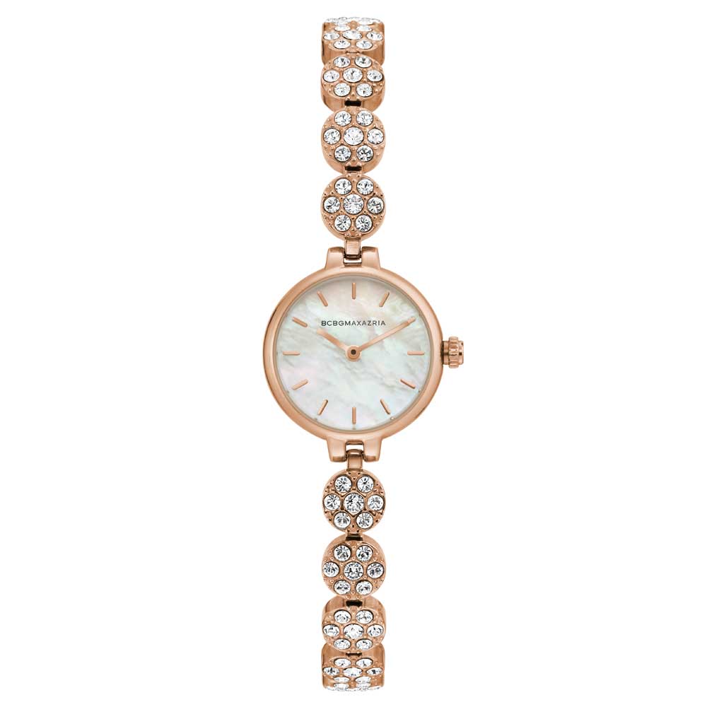 BCBGMAXAZRIA Rose Gold Stainless Steel Women's Watch BG50681002 - Elegant Dress Watch for Women, Perfect for Office, Party & Special Occasions