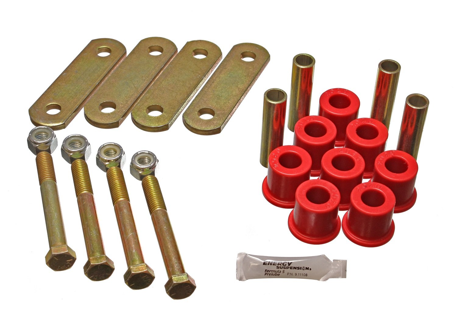 Energy Suspension 4.2136R Polyurethane Shackle Set for Ford F-250/F-350 Super Duty Trucks - Heavy Duty Suspension Upgrade for Off-Roading & Towing