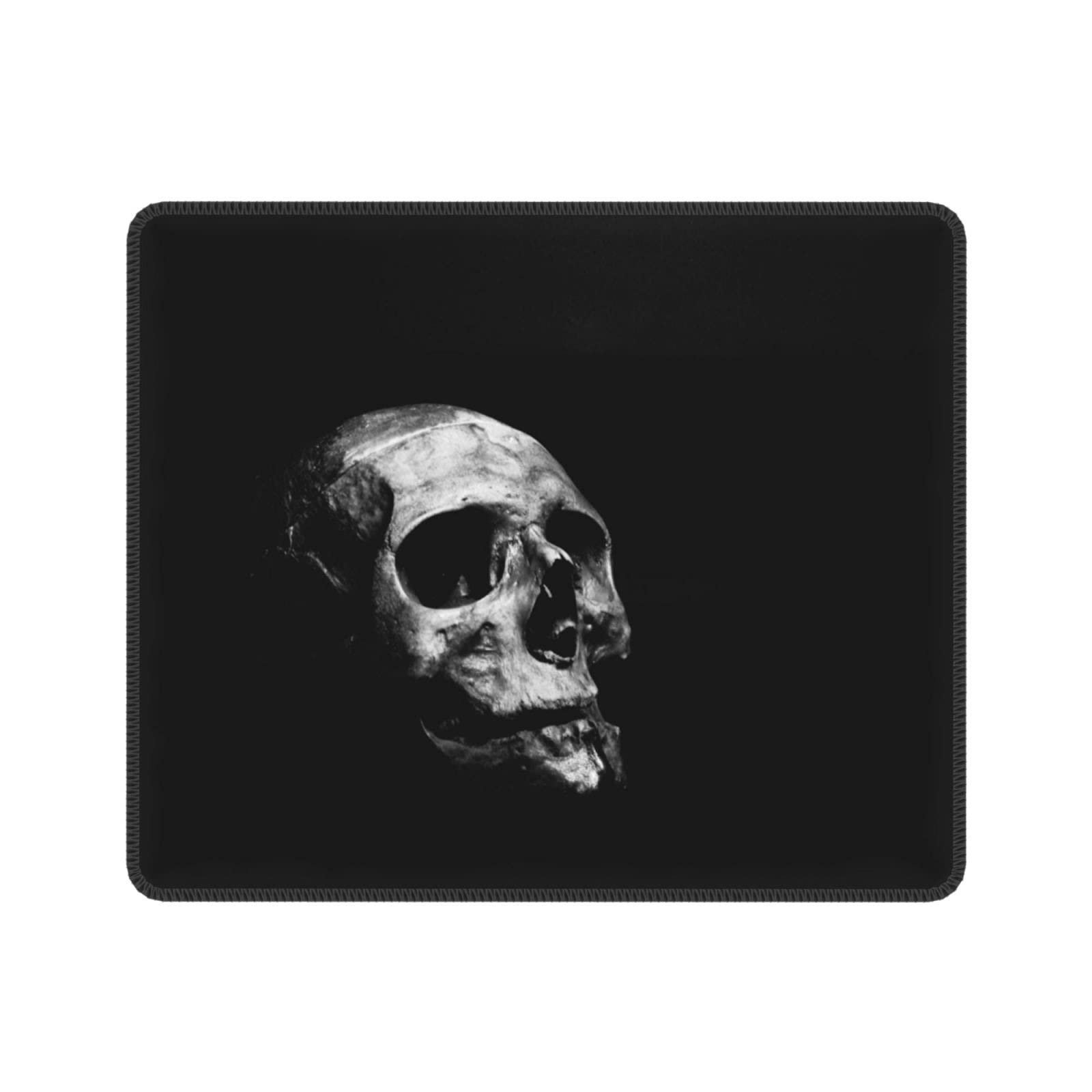 Wisongangs 10x12 Inch Square Mouse Pad - Skull Halloween Design, Non-Slip Rubber Base for Computer & Laptop - Perfect for Office Work, Gaming & Home Use