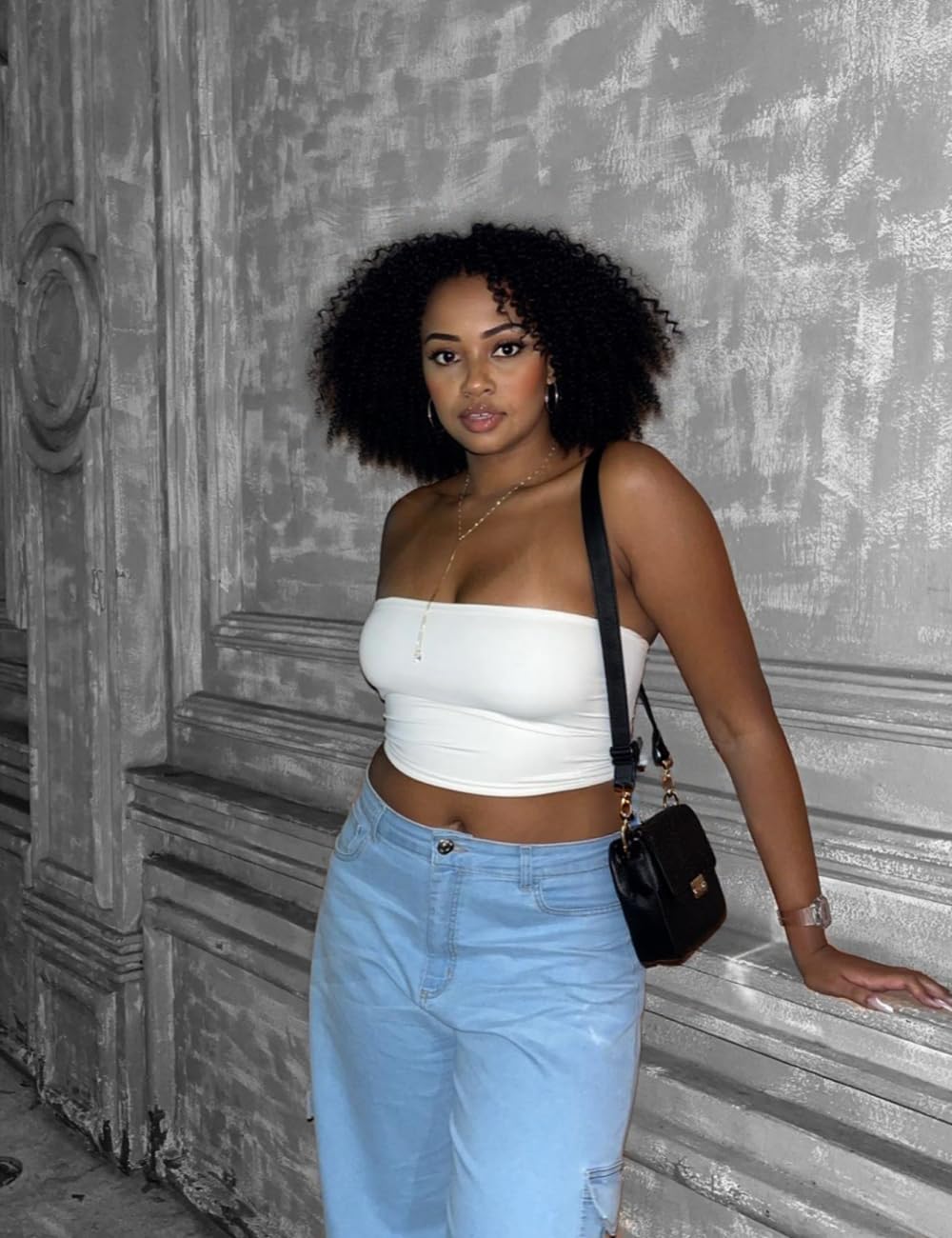 Women's Double Lined Tube Tops - Strapless Crop Tops for Summer 2025 | Seamless Stretchy Going Out Tops for Beach, Club & Casual Wear