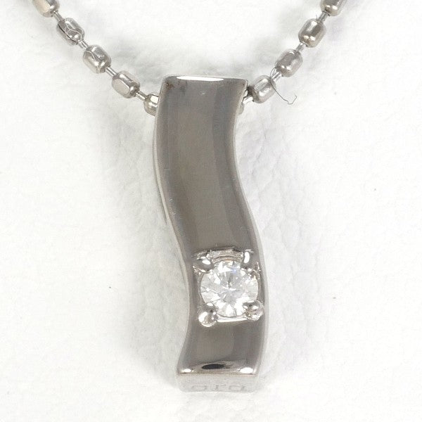 18K White Gold Diamond Necklace for Women - Elegant Pendant Jewelry for Weddings, Anniversaries & Special Occasions