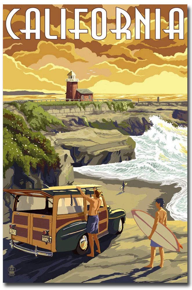 Santa Barbara California Vintage Travel Souvenir Fridge Magnet - 2.5 x 3.7 Inch Retro Style Collectible - Perfect for Refrigerators, Lockers & Travel Scrapbooks
