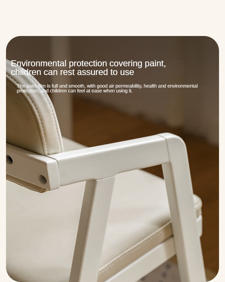 Birch Solid Wood Kids Cream Lift Chair - Comfortable & Stylish for Bedroom, Nursery, or Playroom