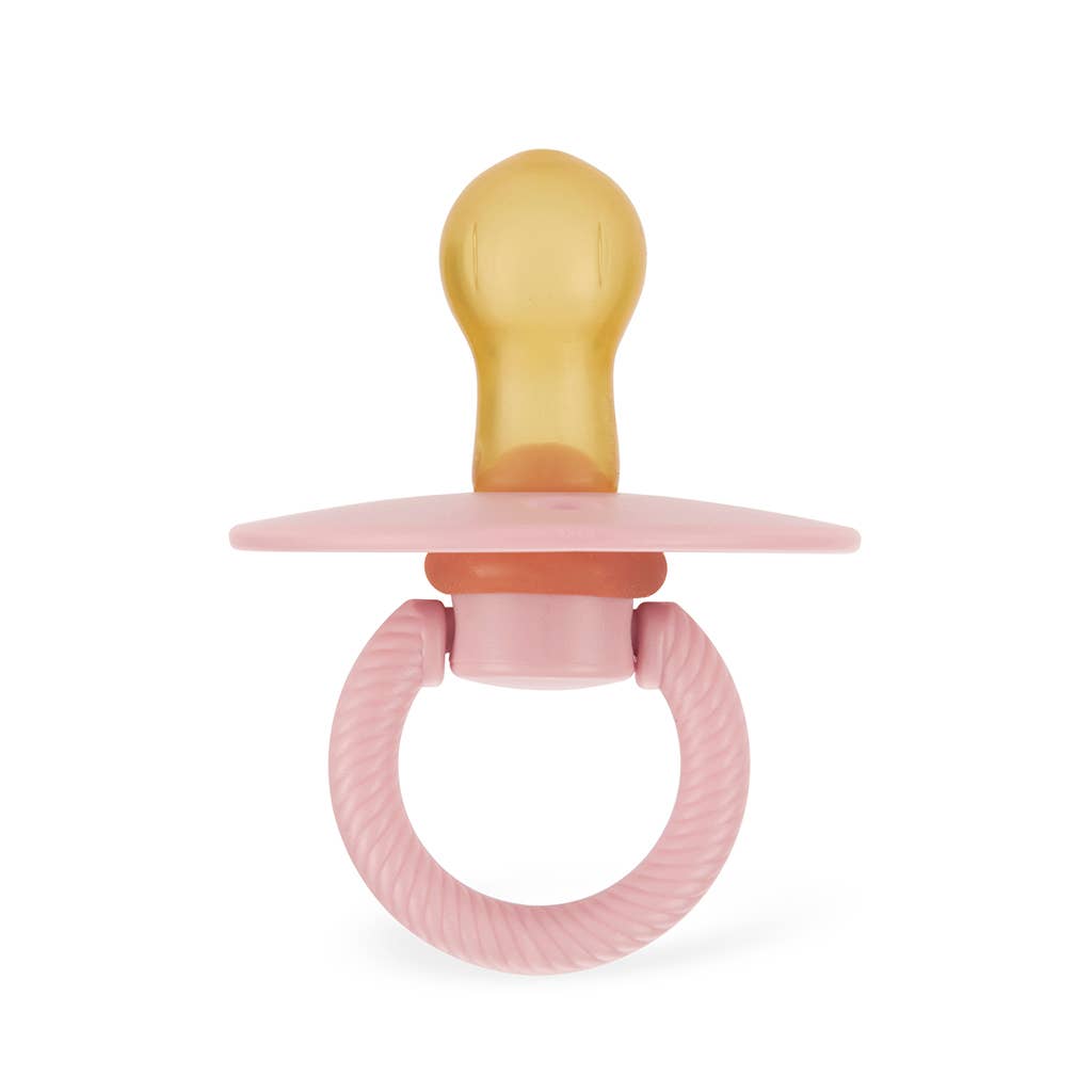 Itzy Soother™ Natural Rubber Pacifier Sets - Blossom & Rosewood for Babies 6-18 Months | BPA-Free, Orthodontic Nipples for Comfort & Healthy Development | Perfect for Daycare, Travel & Soothing Fussy Babies