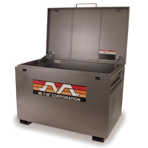 Mi T M Jobsite Tool Box 25 Cubic Feet - Heavy Duty Steel Construction Tool Storage for Contractors & DIY Projects - Perfect for Construction Sites, Garages & Workshops