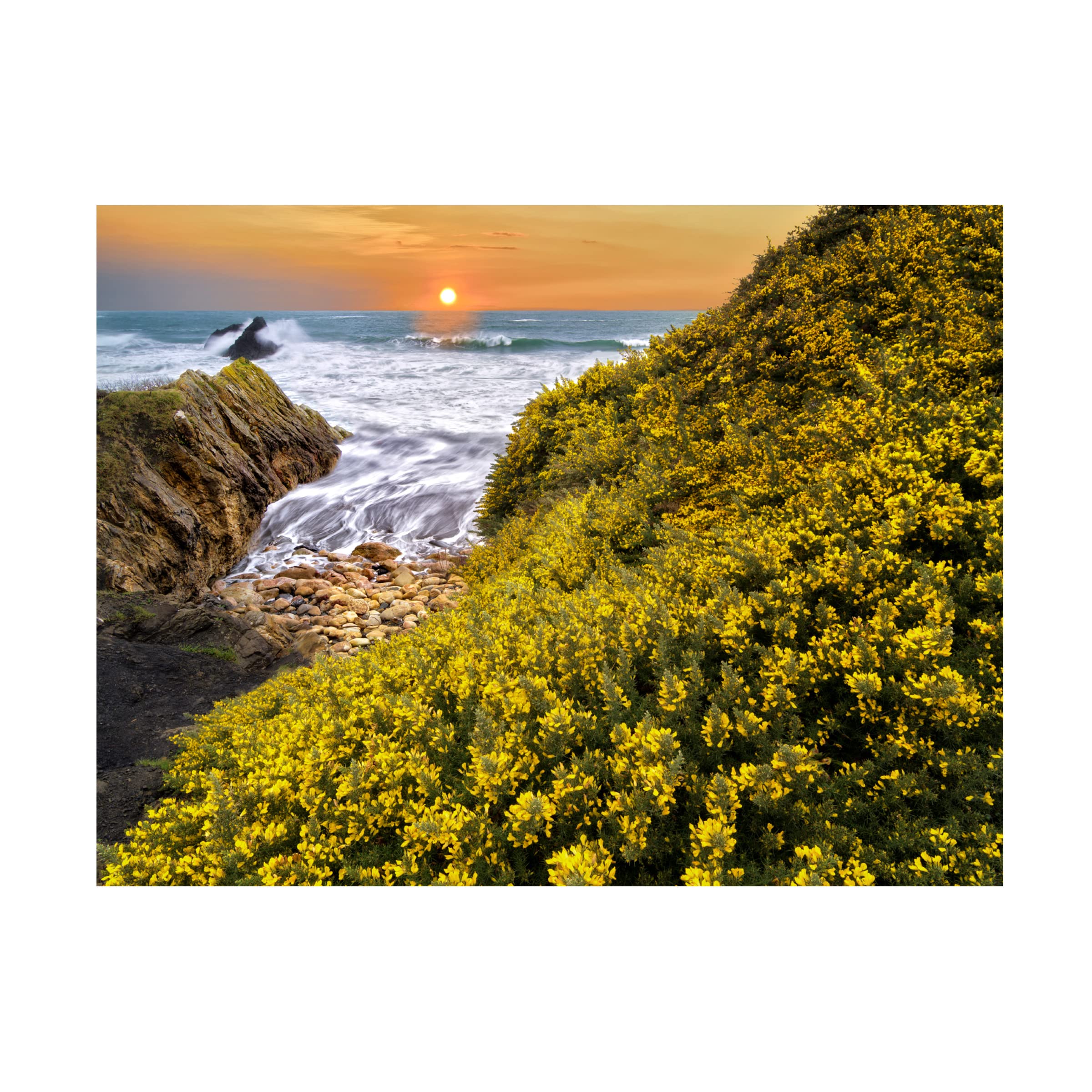 Dennis Frates 'Cliffs 2' Canvas Wall Art Print - Stunning Landscape Painting for Living Room, Bedroom & Office Decor