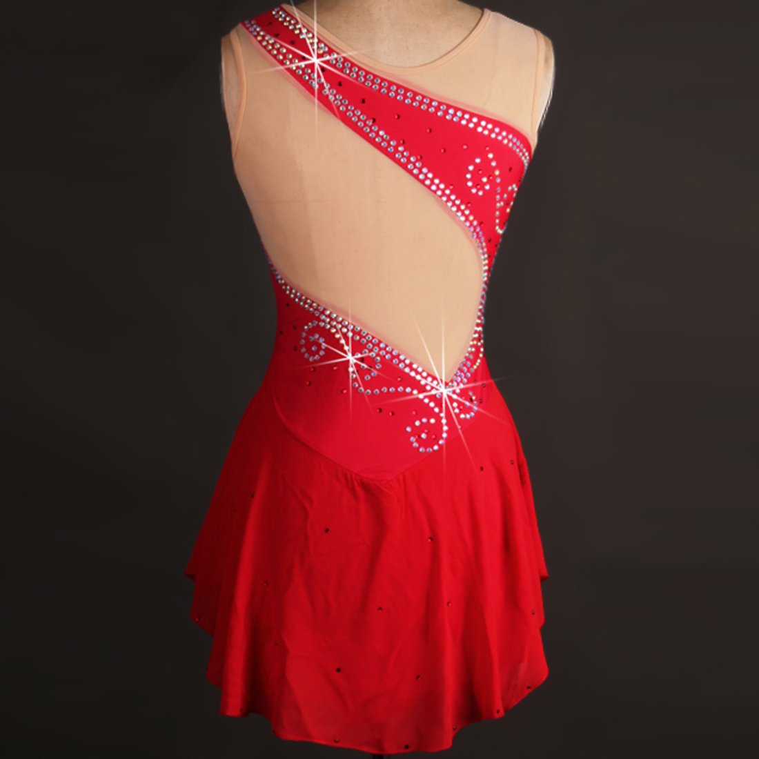 Women's Figure Skating Practice Dress - Stretchable & Breathable Ice Skating Costume for Training & Performances | Perfect for Competitions, Shows & Ice Dancing