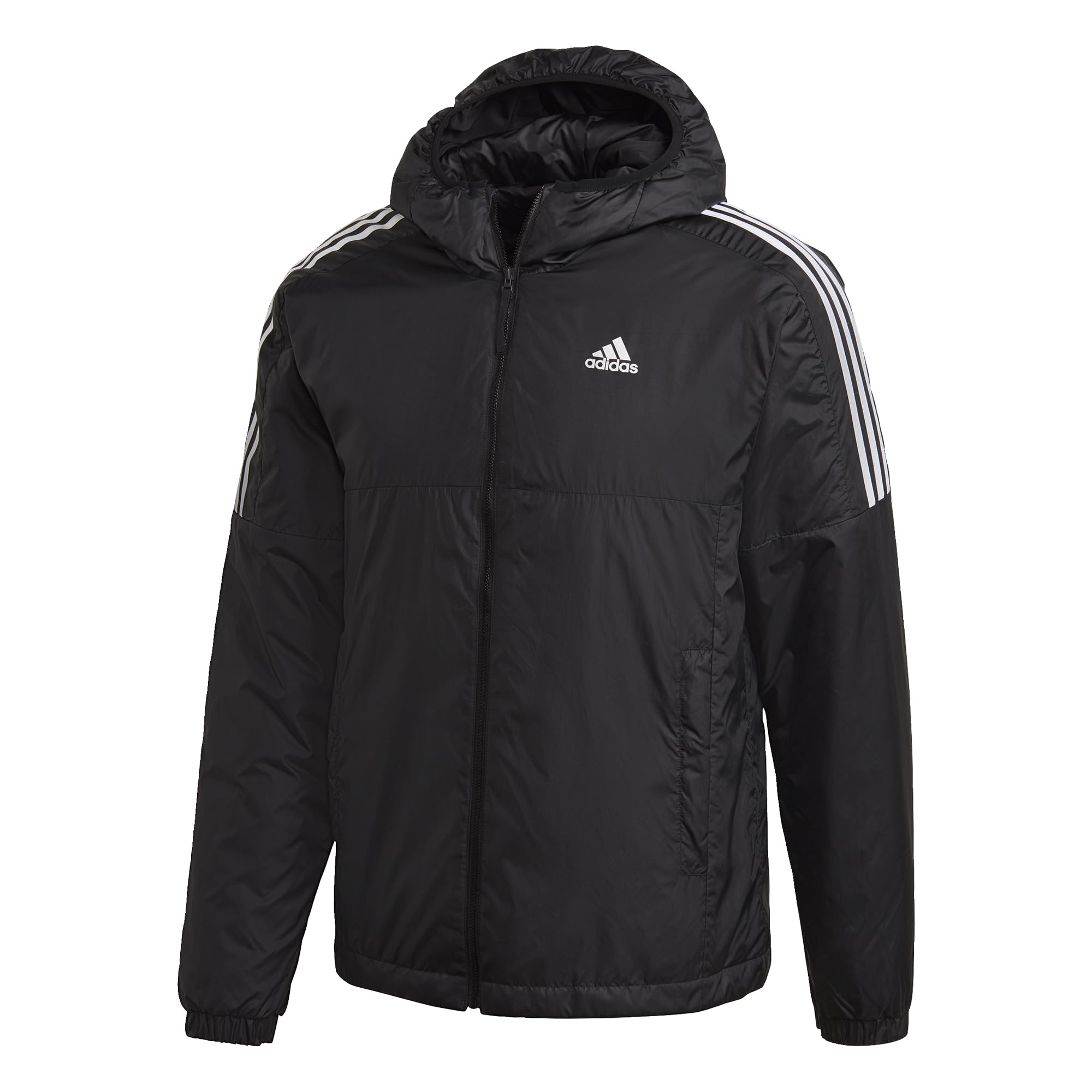 adidas Men's Essentials Insulated Hooded Jacket - Lightweight Winter Coat for Running, Hiking & Outdoor Activities | Water-Resistant Warm Fleece Lining