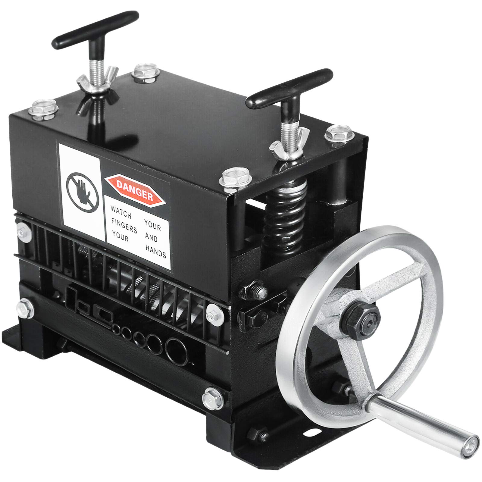 Happybuy 7-Channel Manual Wire Stripping Machine Tool - 1.5-20mm Cable Stripper for Industrial & Recycling Use | Hand Cranked Wire Stripper for Copper, Aluminum Wires | Perfect for Electricians, DIY Projects & Scrap Metal Recycling