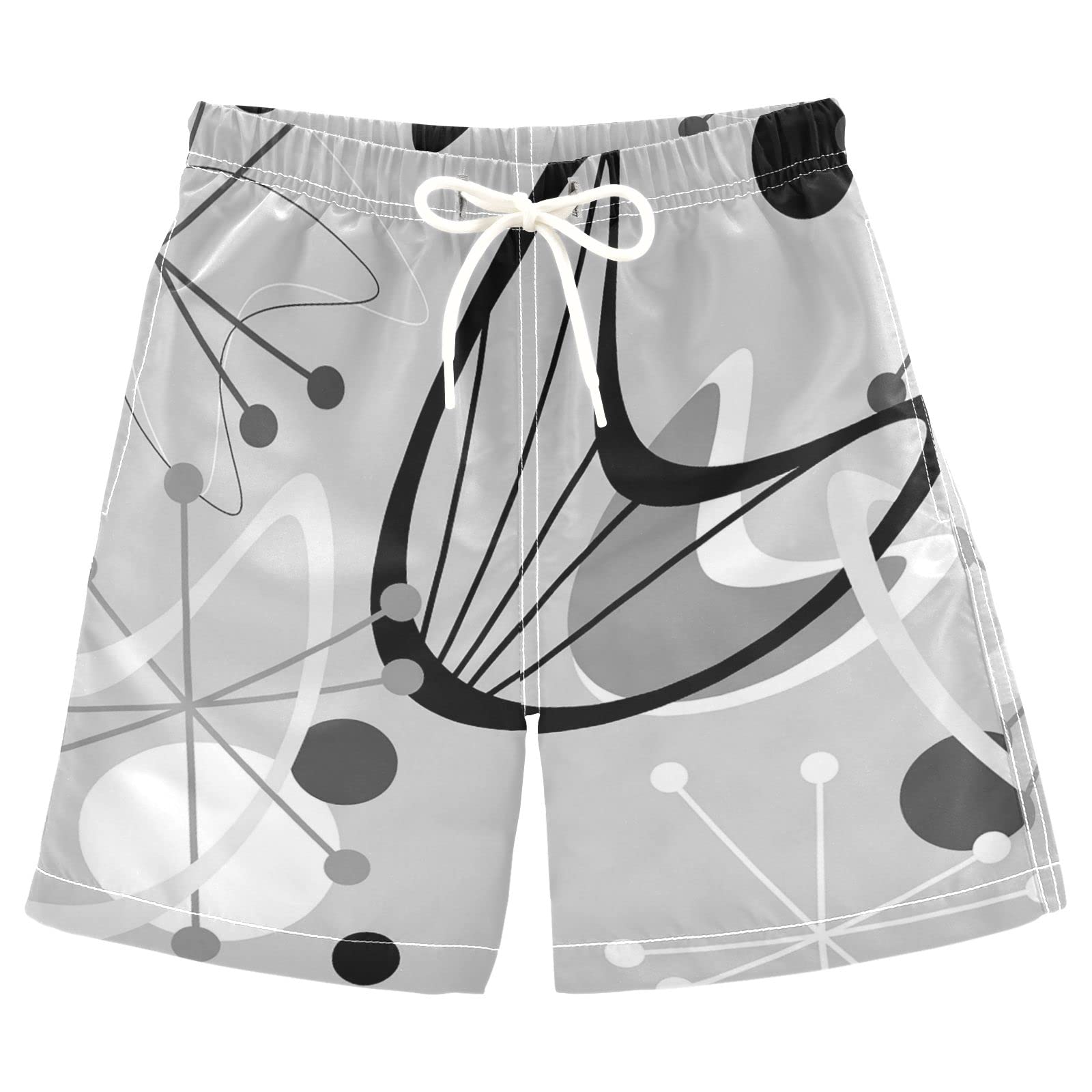 **Quick Dry Boys Swim Trunks with Mesh Lining - Comfortable Beach Board Shorts for Kids Ages 2-16 - Perfect for Swimming, Surfing & Summer Play**
