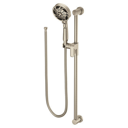 5 Function Eco Performance Hand Shower with Slide Bar   Brushed Nickel 3670EPBN Moen