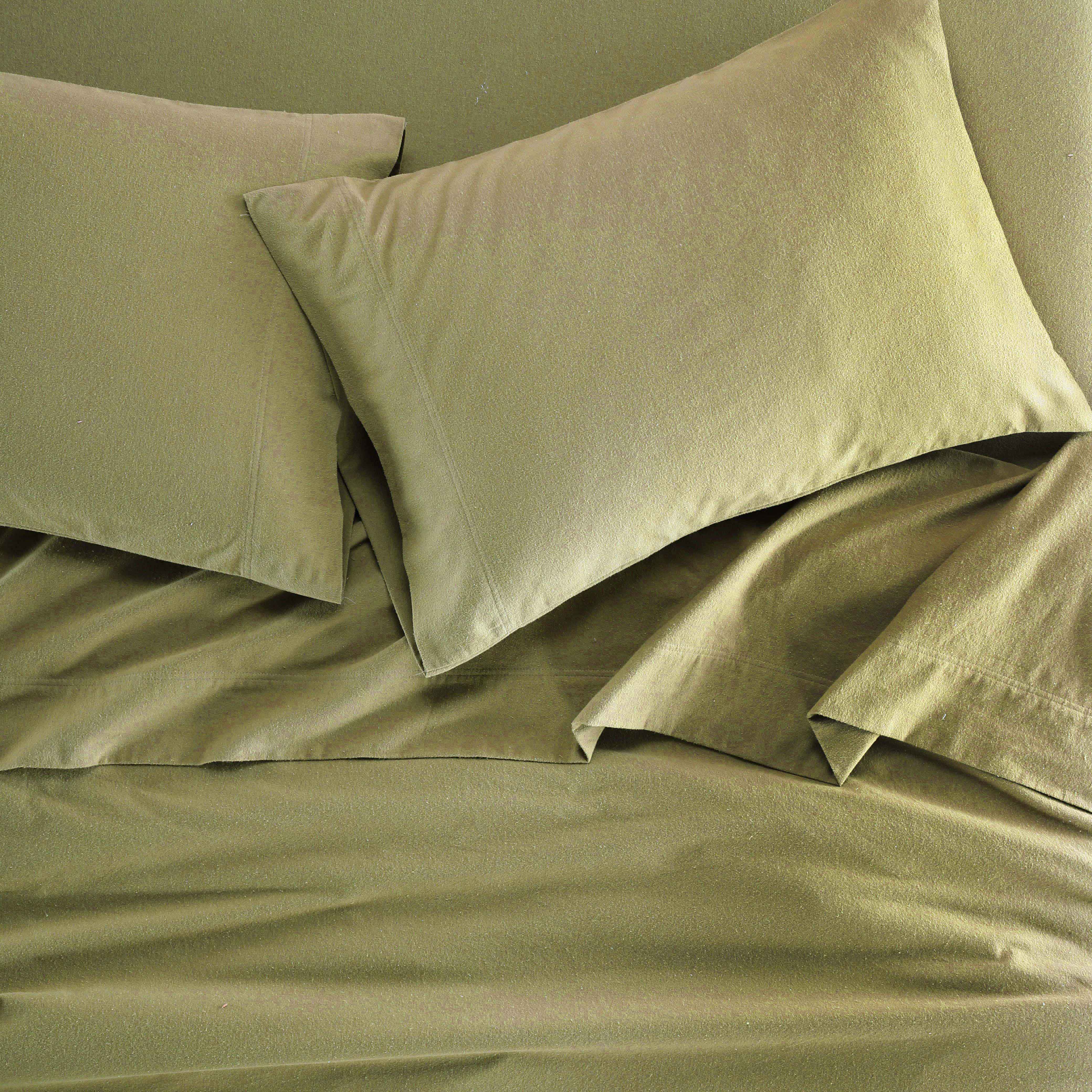 Premium Rome Flannel Cotton Solid Brushed Deep Pocket Sheet Set - Ultra Soft & Cozy Bedding for Winter - Perfect for Master Bedroom, Guest Room & Dorm Use