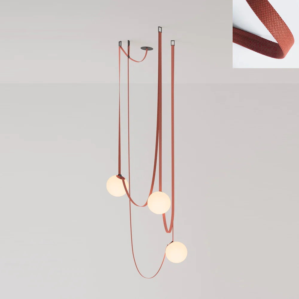 Stylish Multiple Belt Art Pendant Light - Modern Industrial Ceiling Lighting Fixture for Dining Room, Kitchen Island & Living Room Decor