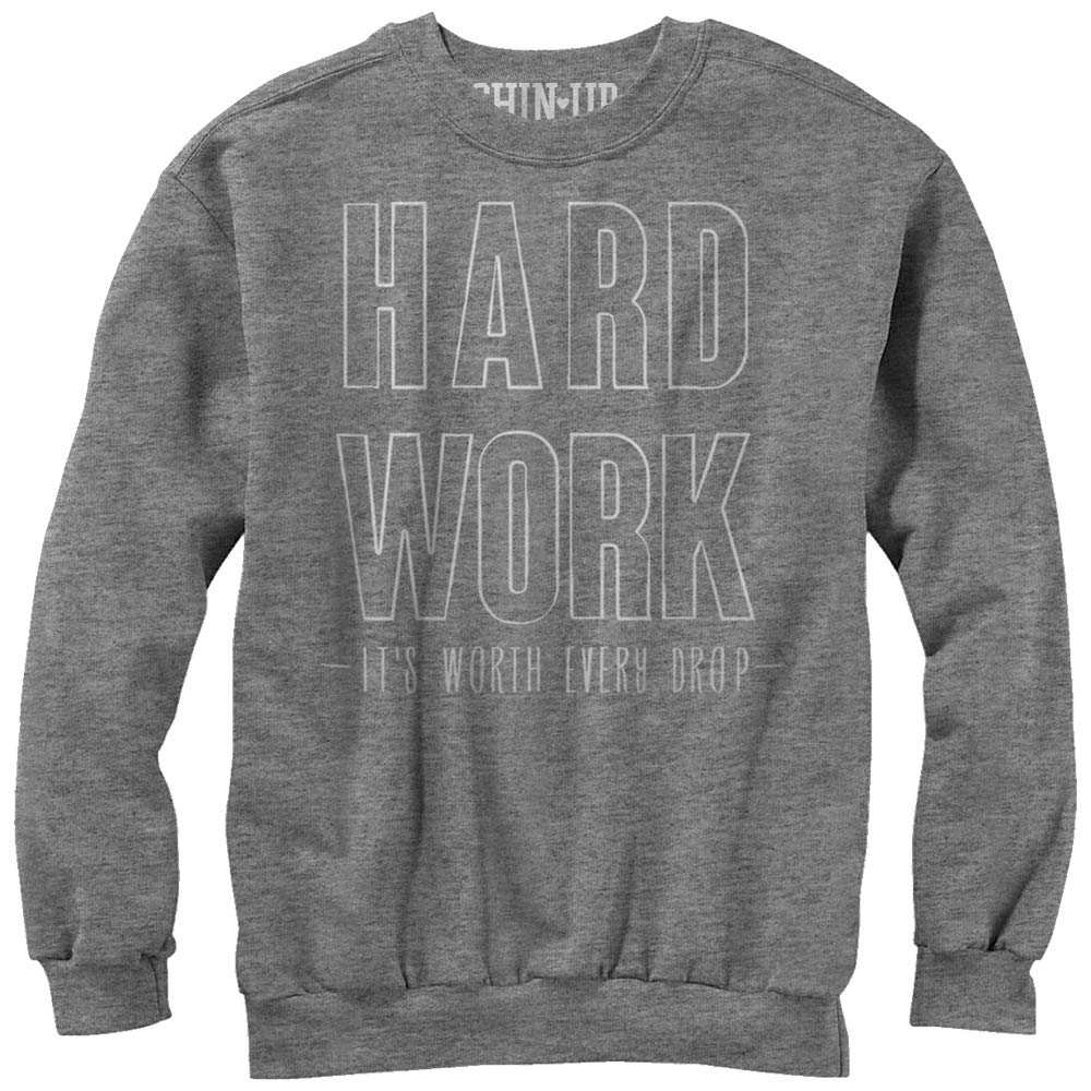 Women's Chin UP Hard Work Motivational Sweatshirt - Soft & Comfortable Pullover for Gym, Workout, and Casual Wear | Perfect for Fitness, Running, and Everyday Inspiration