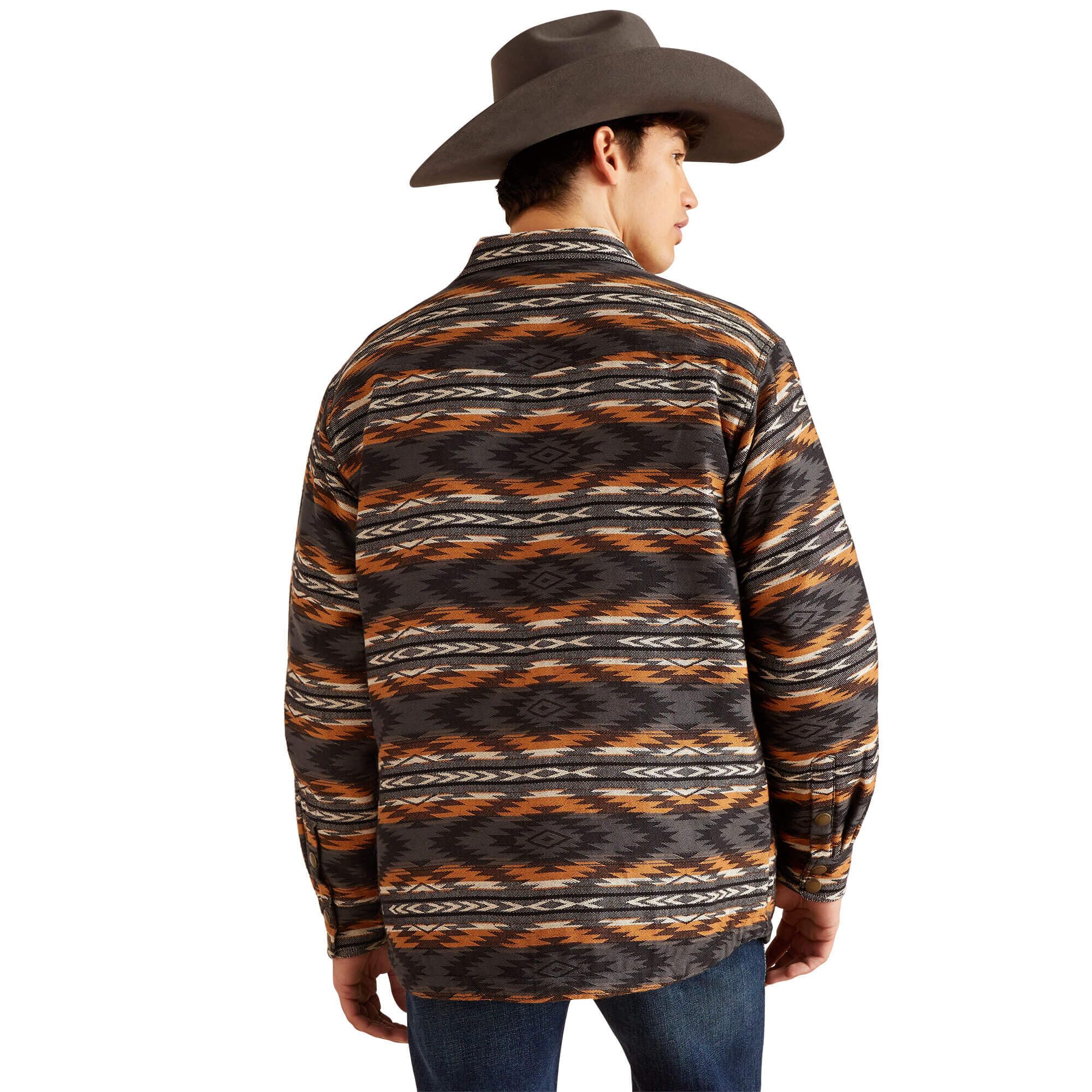 ARIAT Men's Harcourt Shirt Jacket - Lightweight Flannel Shirt Jacket for Men, Casual & Outdoor Wear, Perfect for Hiking, Camping & Fall Layering