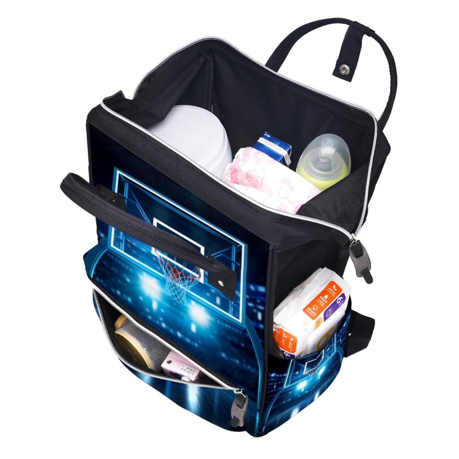Best Travel Backpack for Men & Women - Durable Lightweight Hiking Backpack with Basketball Hoop Stadium Design - Perfect for Outdoor Adventures, Gym, Work & School