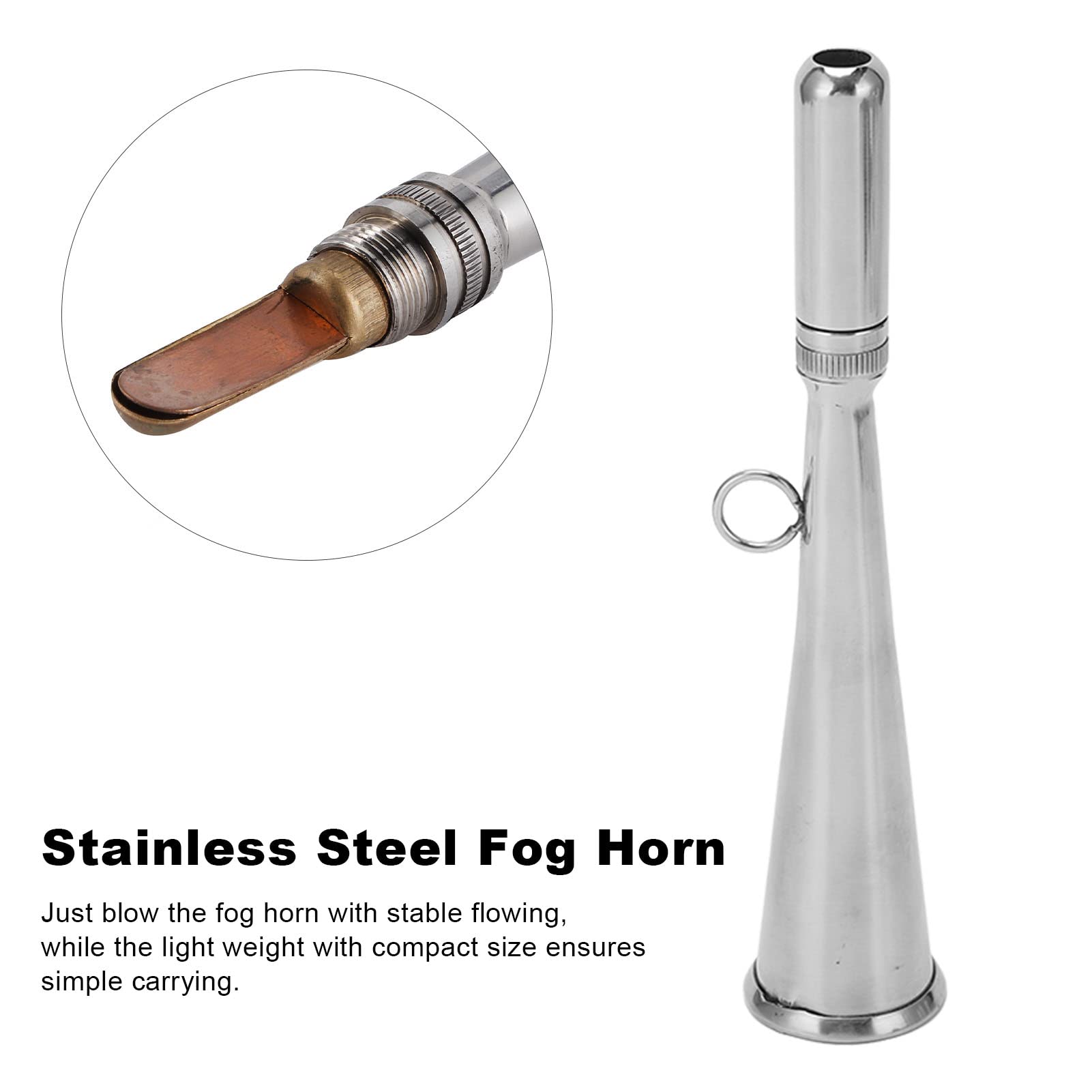 Stainless Steel Handheld Boat Foghorn - Marine Safety for Boating