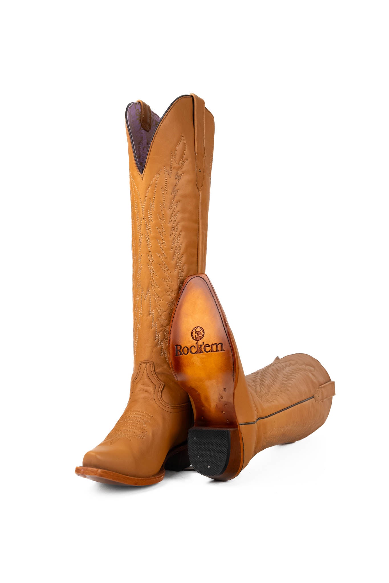 Valentina Tall Neutral Snip Toe Cowgirl Boots for Women - Western Riding & Country Fashion Boots for Everyday Wear