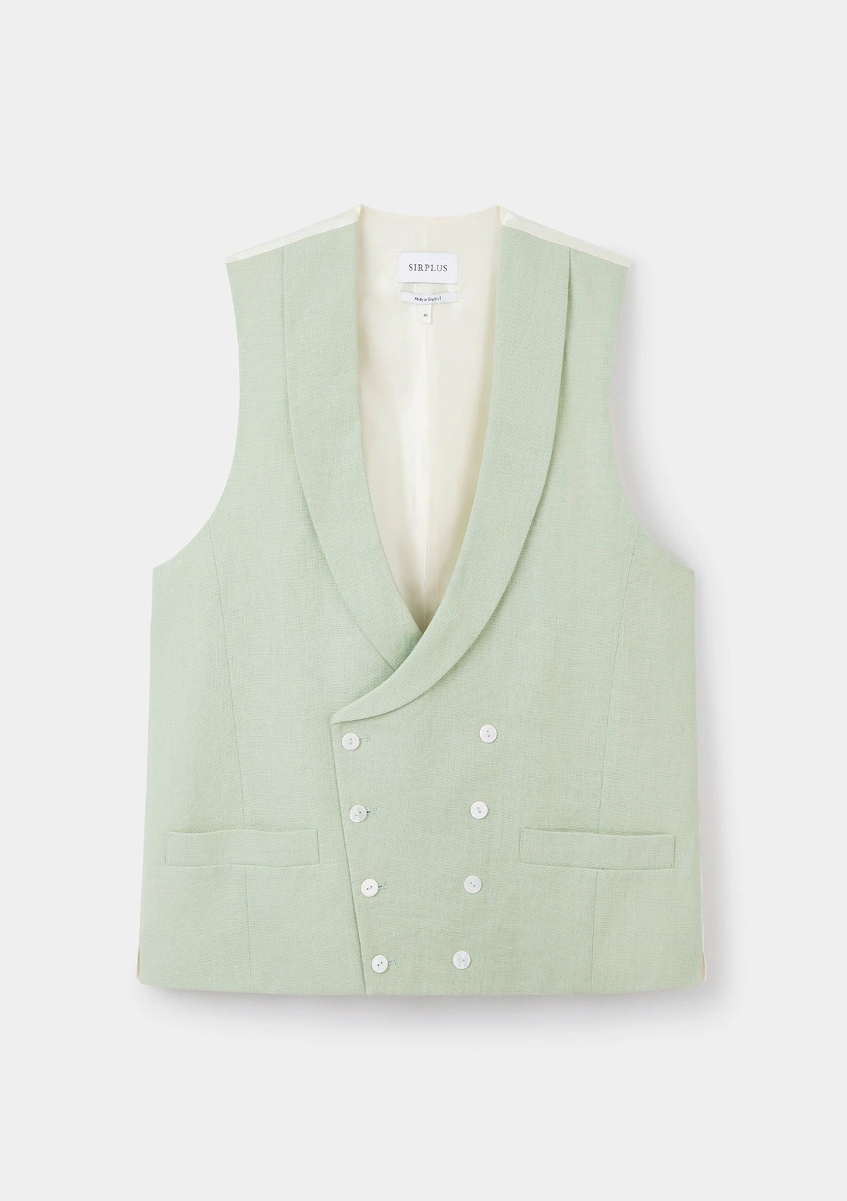 Elegant Pistachio Green Shawl Lapel Double Breasted Waistcoat for Men - Formal Business Attire, Wedding Suit Vest, Office Wear & Special Occasions