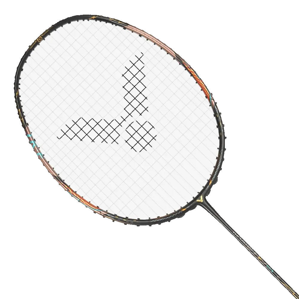 Victor Thruster F Ultra (Moonless Night) 2024 Badminton Racket - Professional Carbon Fiber Badminton Racquet for Advanced Players - Perfect for Tournaments & Training Sessions