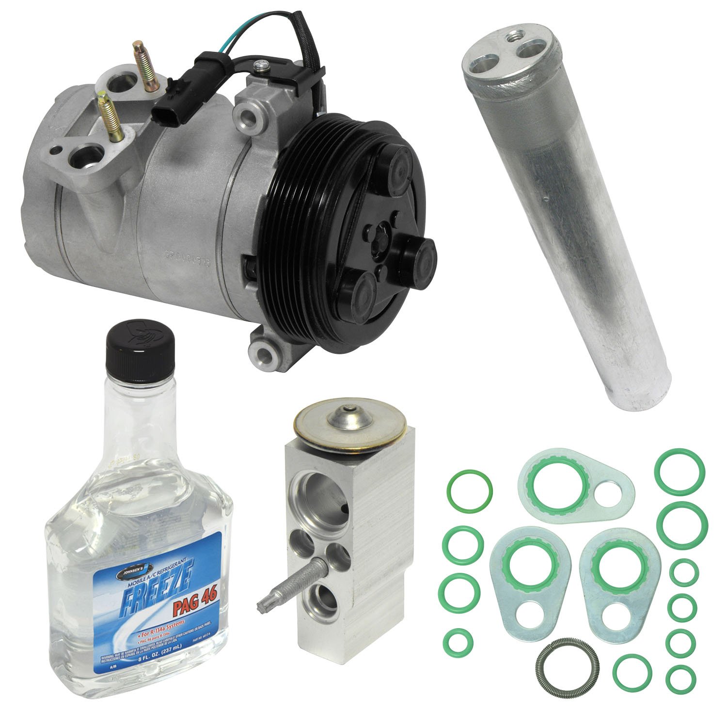 Universal Air Conditioner KT 4672 A/C Compressor & Component Kit - Replacement Parts for Car AC System Repair & Maintenance | Perfect for DIY Mechanics & Auto Shops