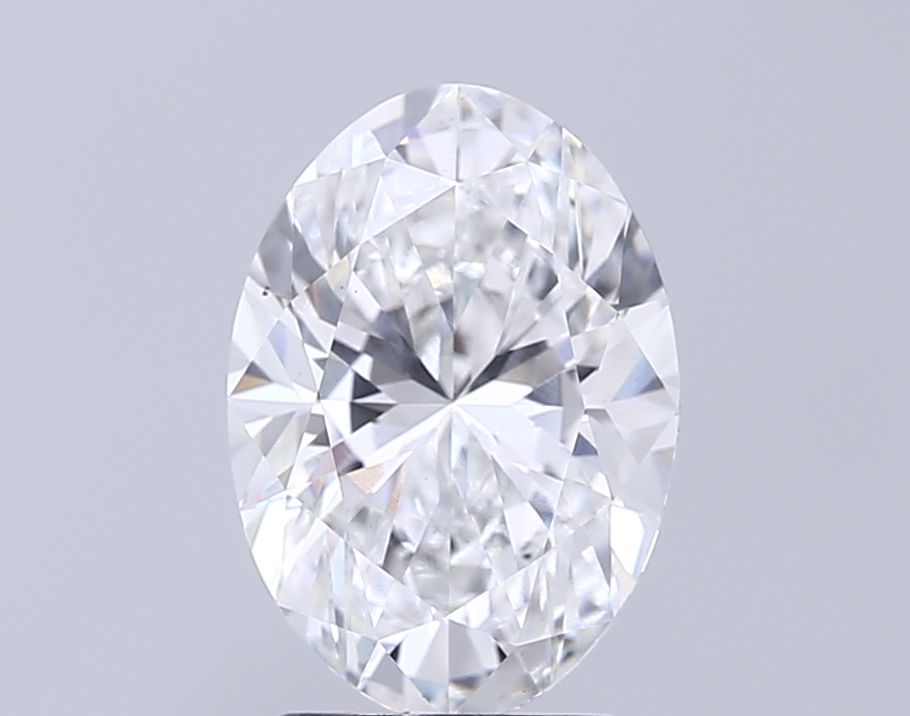 3.01 Carat E Color VS2 Clarity Oval Lab-Grown Diamond for Engagement Rings & Fine Jewelry