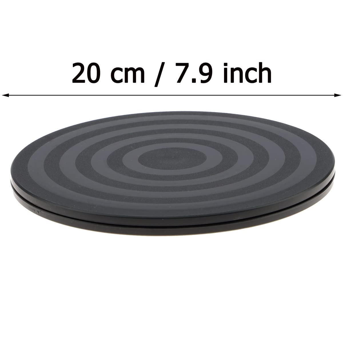 7.9 Inch Heavy Duty Rotating Turntable - 360° Swivel Stand for Computer Monitor, TV, Spices, Lazy Susan & Refrigerator Organizer | Durable Display Base for Home, Office & Kitchen Organization