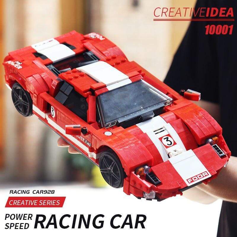 Mould King 10001 Racing Car Building Blocks Set - Sports Car Model Kit for Kids & Adults - Perfect for Birthday Gifts, DIY Projects, and Car Enthusiasts Collection