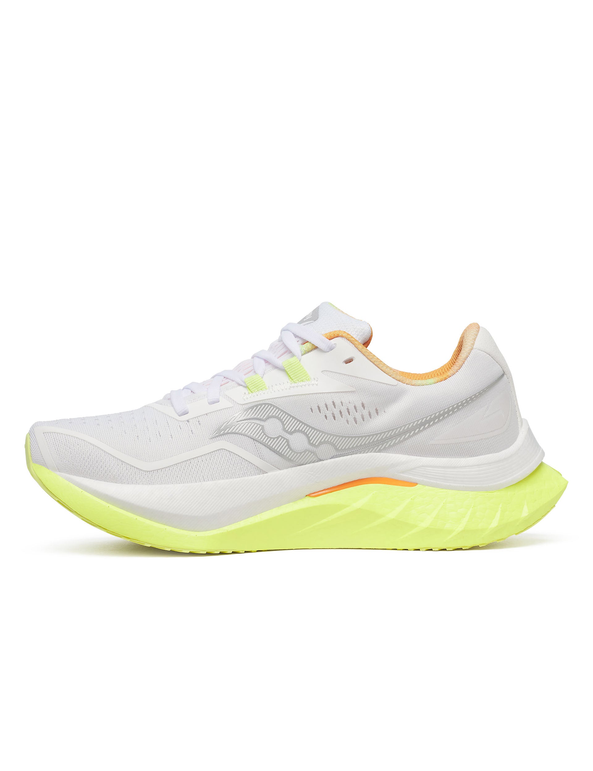 Endorphin Speed 4 Running Shoes - White/Sunny Color - Lightweight Cushioned for Marathon Training & Road Running