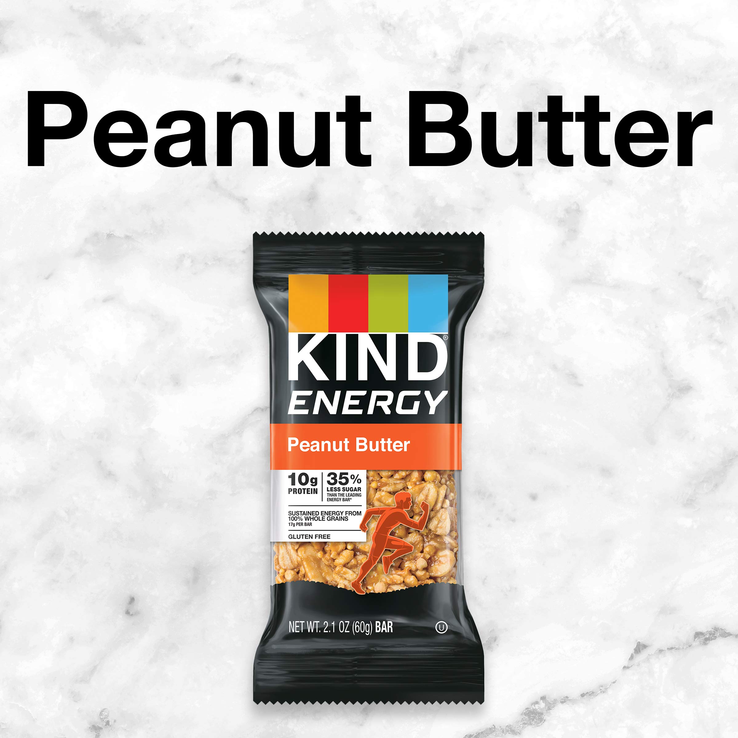 KIND Peanut Butter Protein Bars - Gluten Free Healthy Snacks with 10g Protein (30 Count) | On-The-Go Energy for Hiking, Workouts & Busy Lifestyles