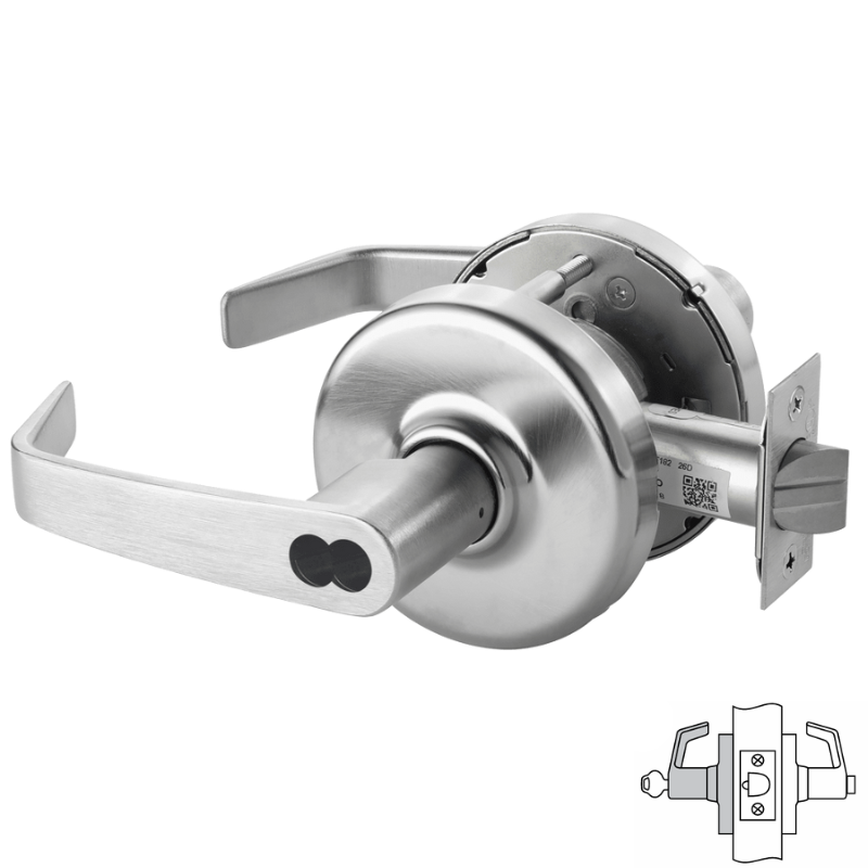 Corbin Russwin CLX3361 NZD Cylindrical Lock - Secure Entry & Office Door Lock with Multiple Core Options - Ideal for Commercial Buildings, Offices & Home Security