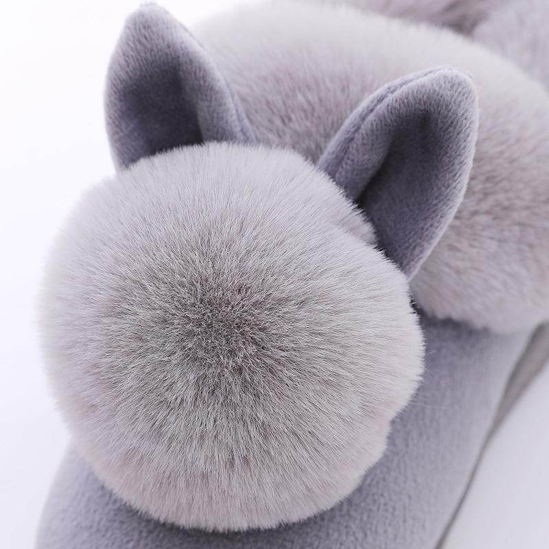 Soft Plush Bunny Slippers for Women & Girls - Cozy Non-Slip Indoor/Outdoor House Shoes - Perfect Gift for Christmas, Birthday & Valentine's Day
