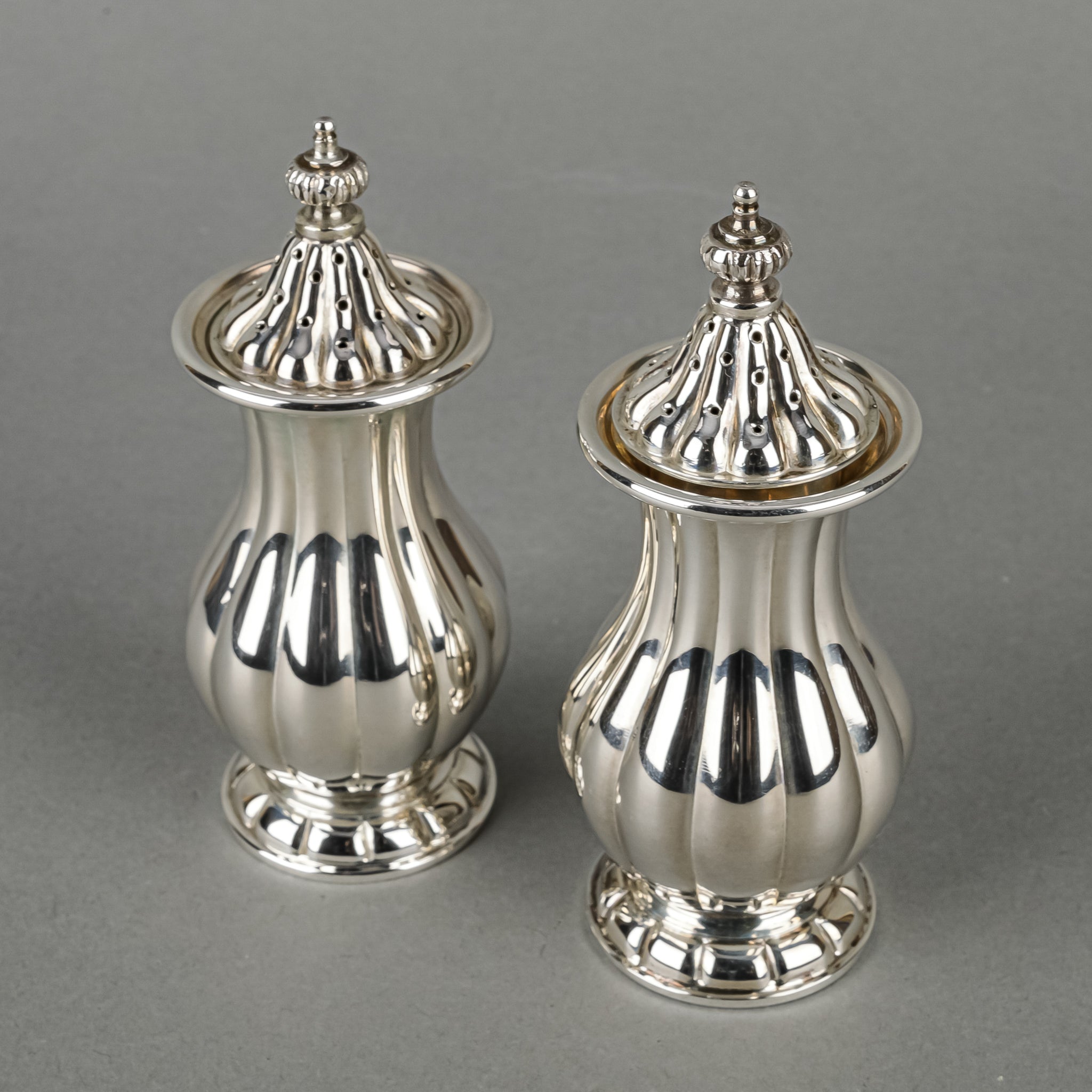 Premium Birks Sterling Silver Salt, Pepper & Mustard Set - 13 Piece Elegant Dining Collection for Formal Dinner Parties & Holiday Entertaining