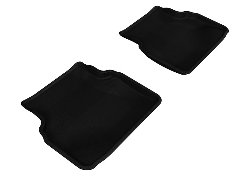 3D MAXpider Kagu Custom Fit Floor Mats for 2002-2007 Subaru Impreza - 2nd Row, All-Weather Protection, Non-Slip Black Car Mats - Perfect for Daily Commutes & Road Trips